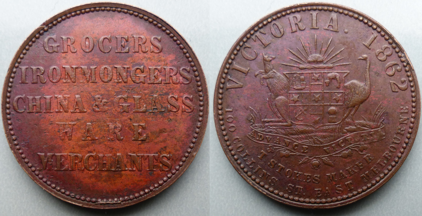 Australia, Victoria 1862 mule penny